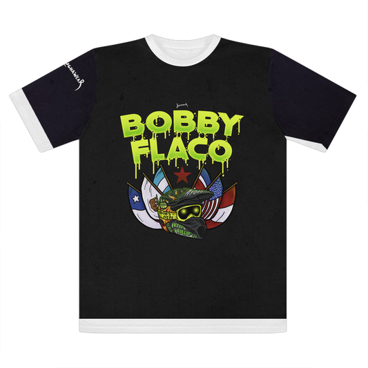 Bobby Flaco (USA) "World Tour" Premium Cut and Sew Sublimation Unisex T-Shirt