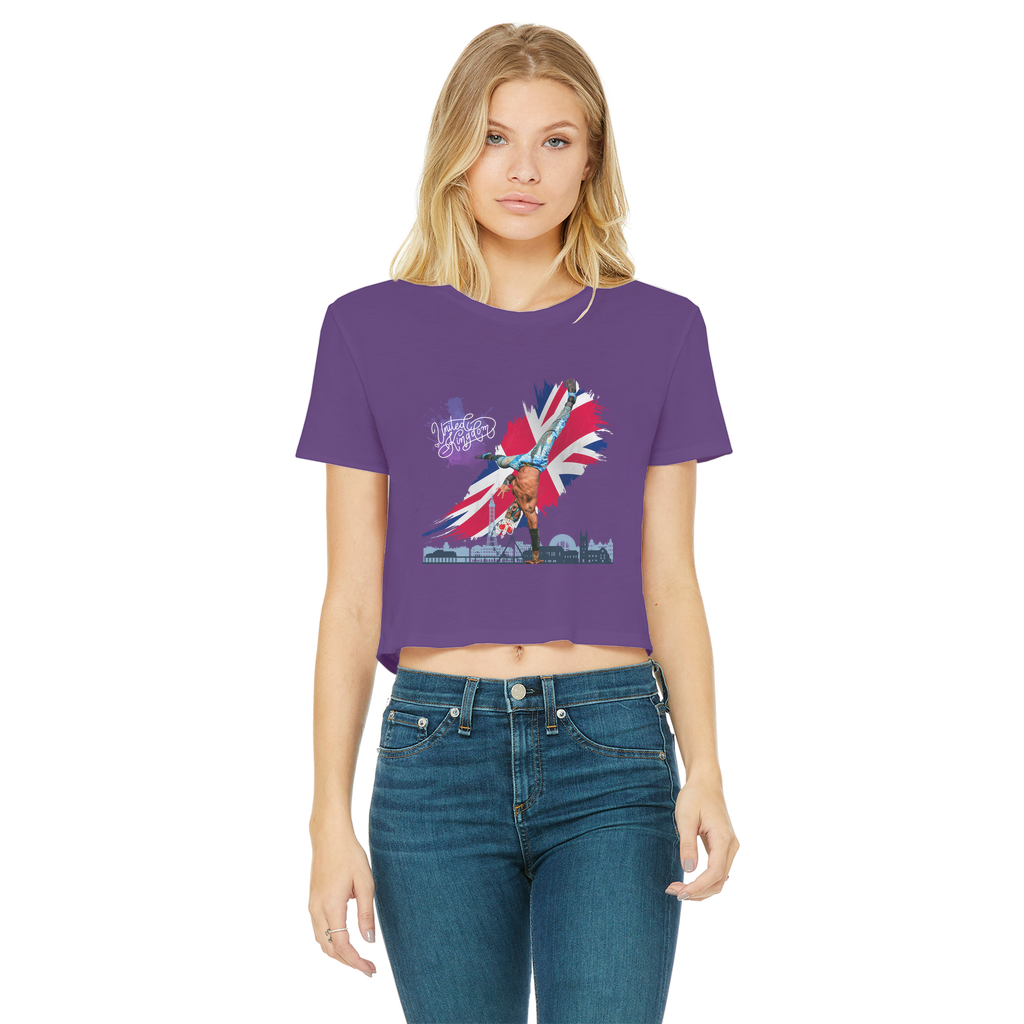 "Van Go to UK" - Aerial Van Go Women's Wear Crop Top