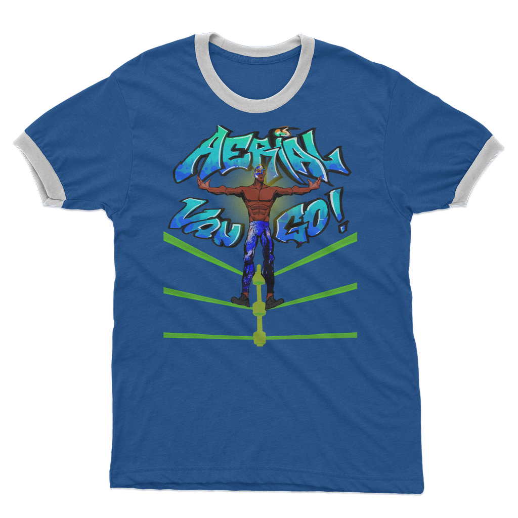 "Art Redeemer" - Aerial Van Go (USA) Ringer Tee