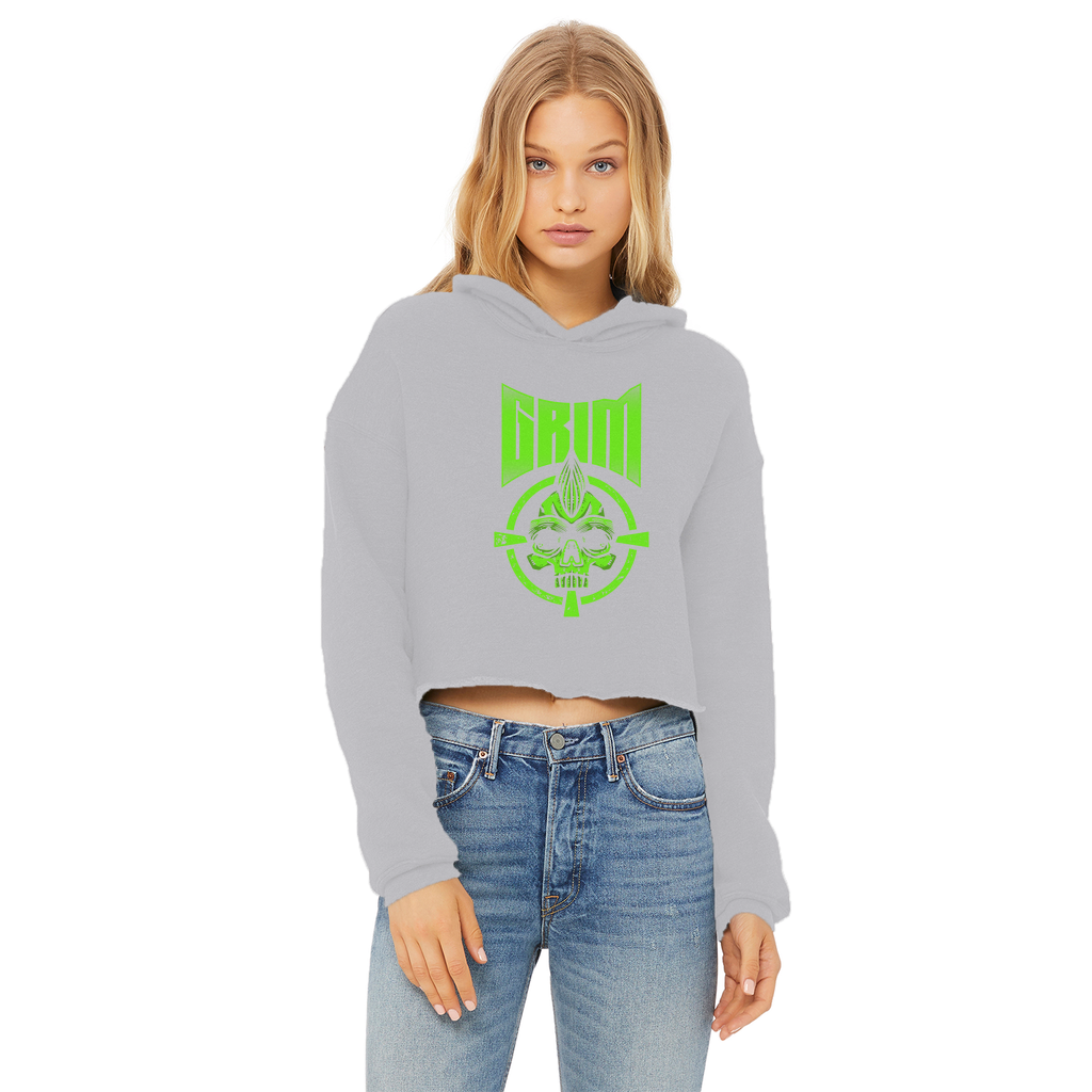 Mr. Grim "Target" Women's Wear Crop Top Hoodie
