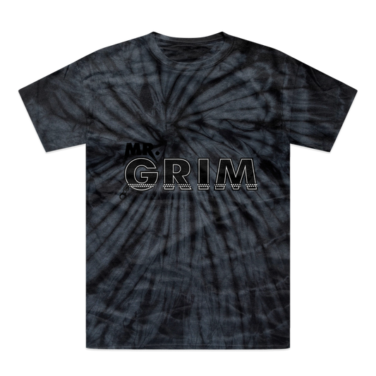 MR. Grim "Zipped Up" Tonal Spider Tie-Dye T-Shirt