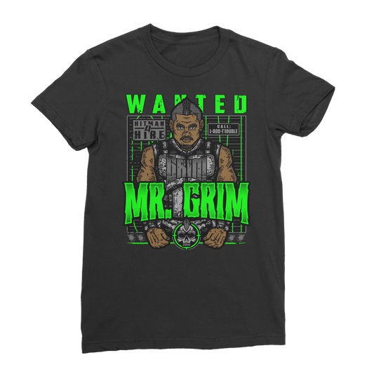 MR. Grim "Wanted" Premium Jersey Women's WearTee