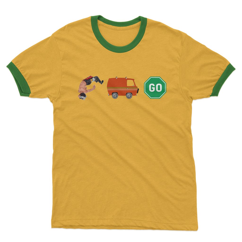 "You Can't Stop" Aerial Van Go - USA Ringer Tee