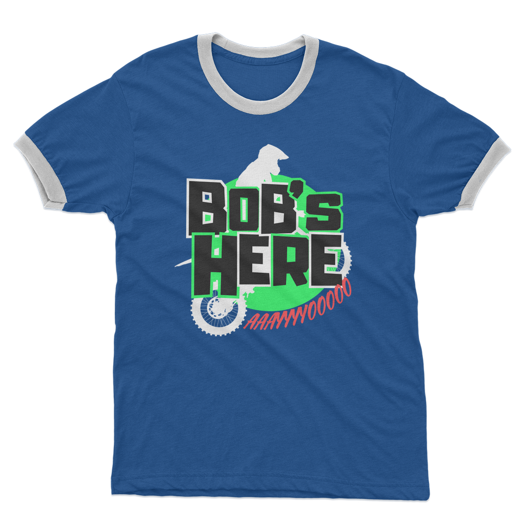 "Bob's Here" Bobby Flaco - USA Ringer Tee