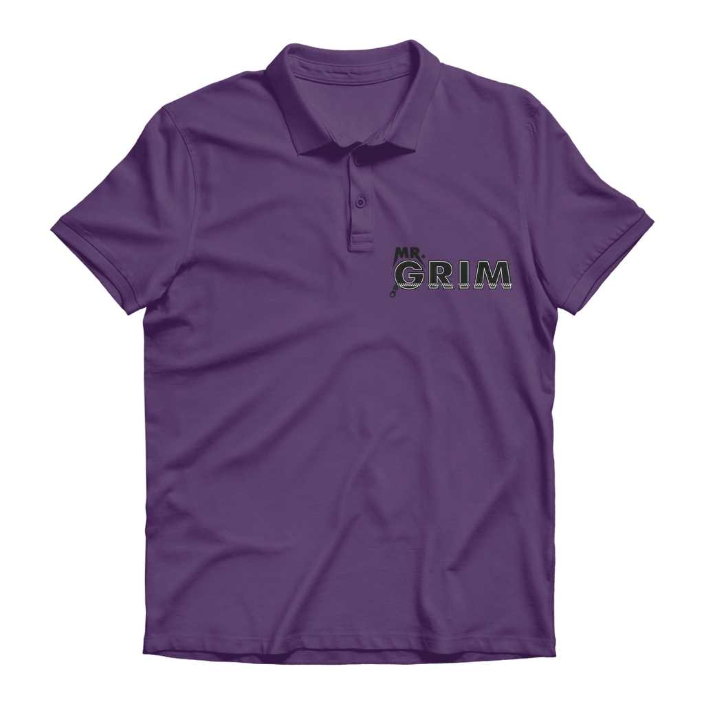 MR. Grim "Zipped Up" Premium Unisex Adult Polo Shirt