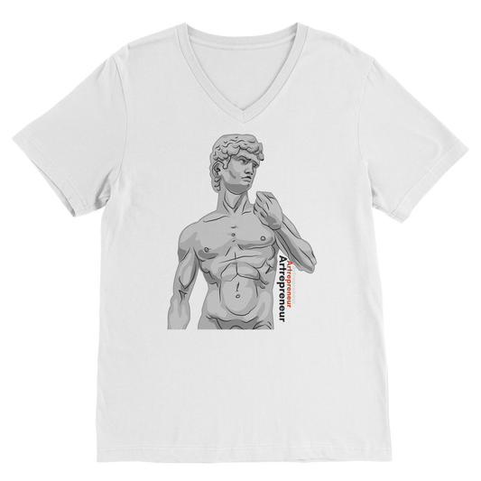 Aerial Van Go "Artrepreneur" (USA) V Neck Tee
