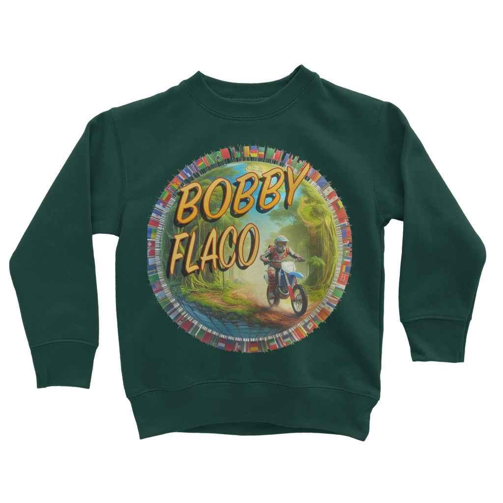 "Bike the World" Bobby Flaco - USaA Youthwear Sweatshirt