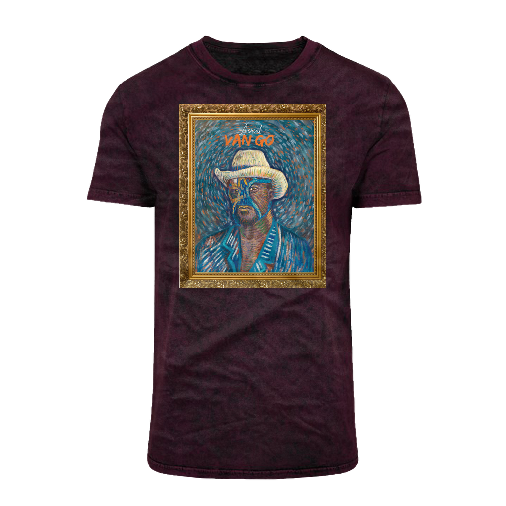 "Self Portrait" - Aerial Van Go (USA) Acid Washed T-Shirt