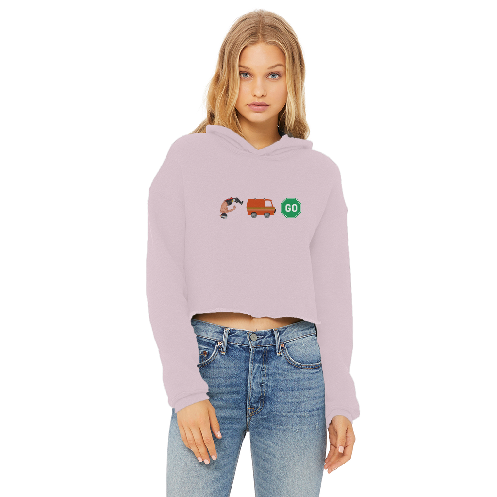 "You Can't Stop" Aerial Van Go - USA Women's Wear Crop Top Hoodie