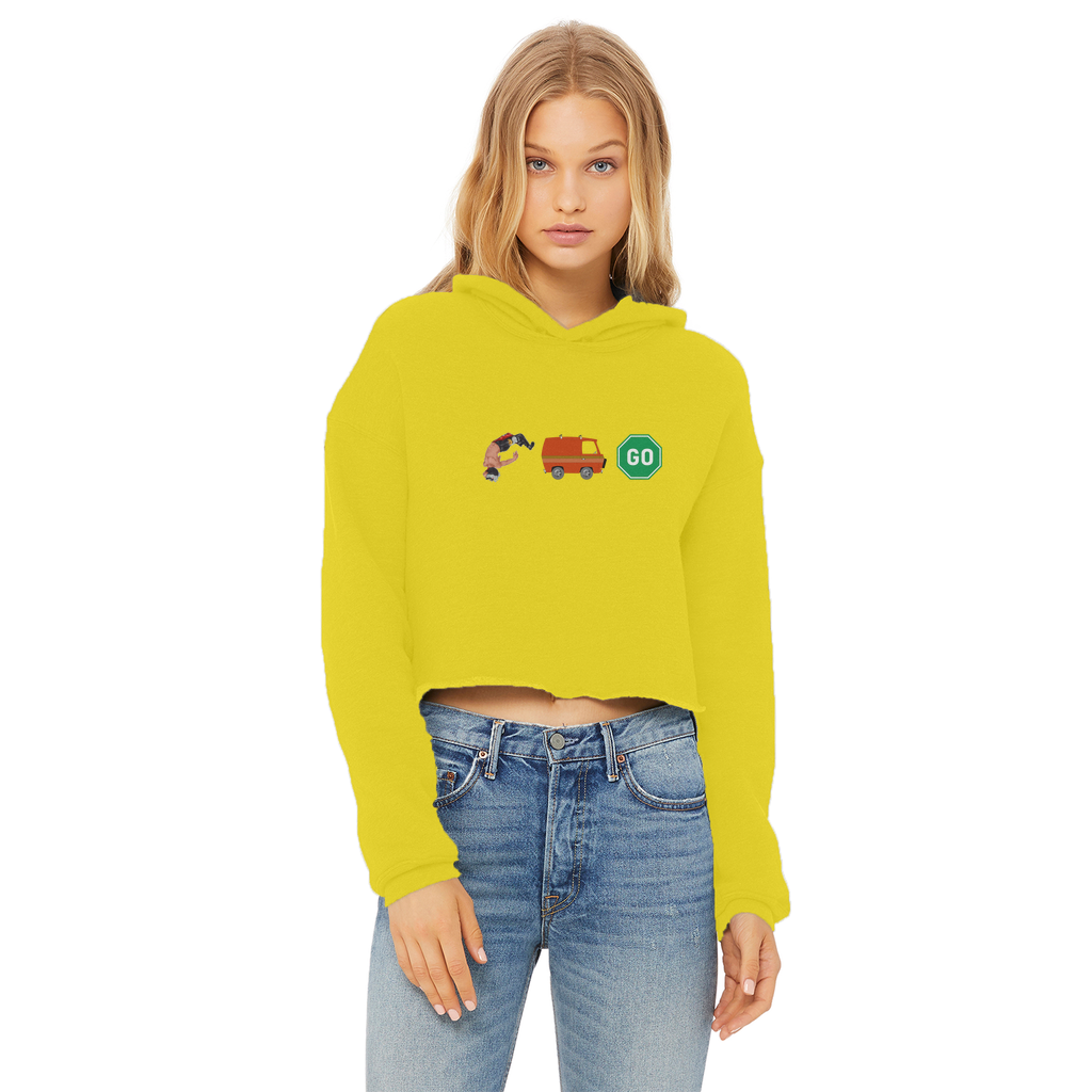 "You Can't Stop" Aerial Van Go - USA Women's Wear Crop Top Hoodie