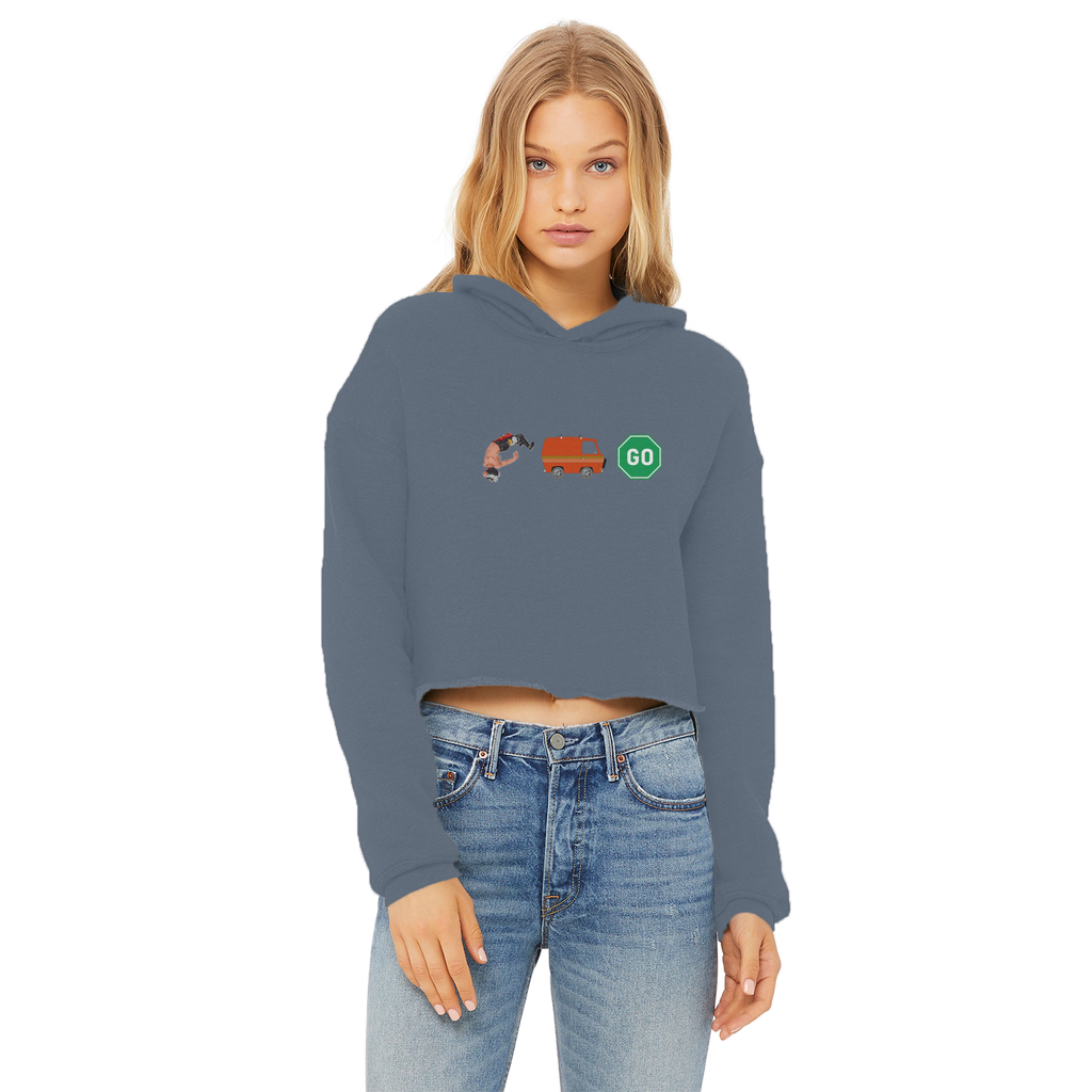 "You Can't Stop" Aerial Van Go - USA Women's Wear Crop Top Hoodie