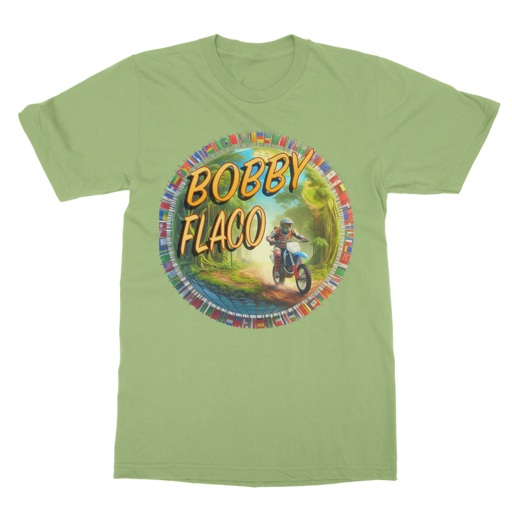 "Bike the World" Bobby Flaco - USaA Unisex Classic Tee