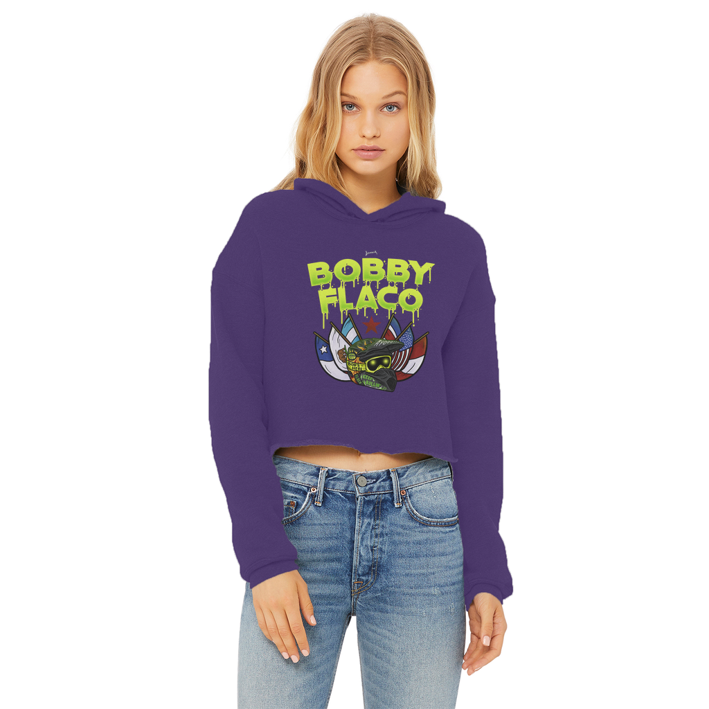 Bobby Flaco (USA) "World Tour" Women's Wear Crop Top Hoodie