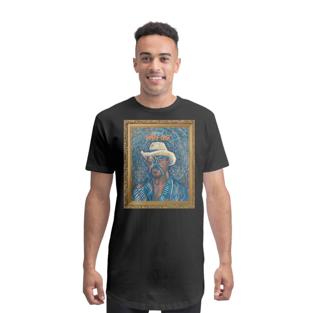 "Self Portrait" - Aerial Van Go (USA) Premium Long Body T-Shirt