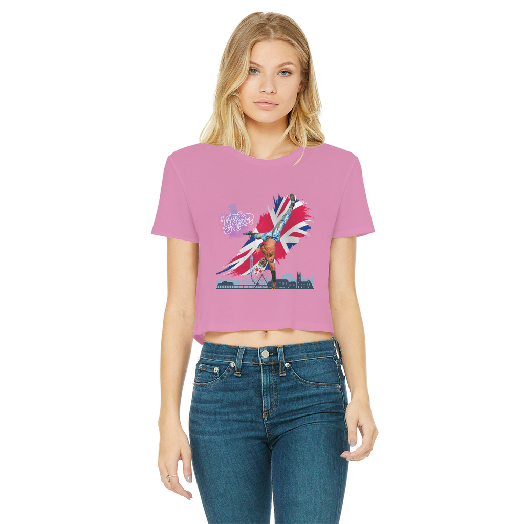 "Van Go to UK" - Aerial Van Go Women's Wear Crop Top
