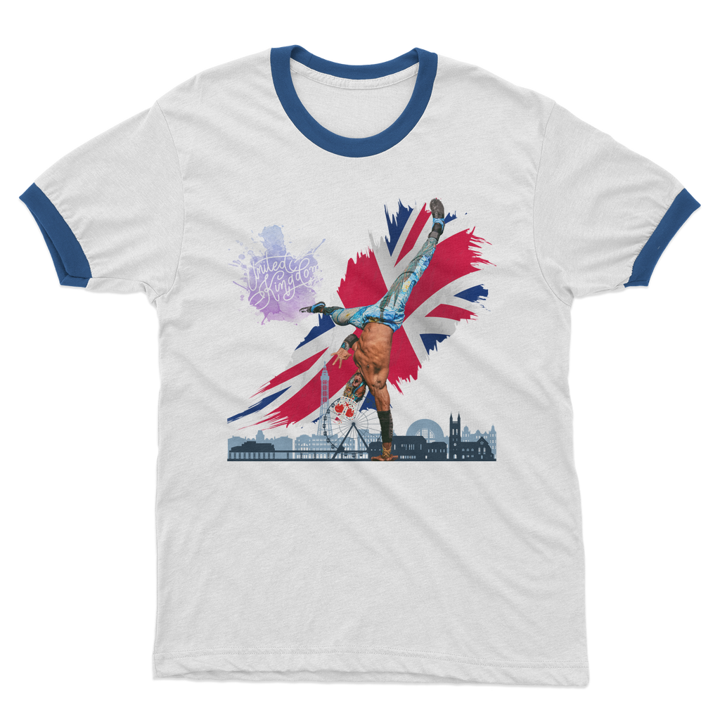 "Van Go to UK" - Aerial Van Go Ringer Tee