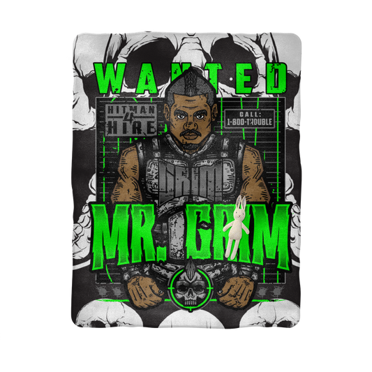 MR. Grim "Wanted" Baby Blanket