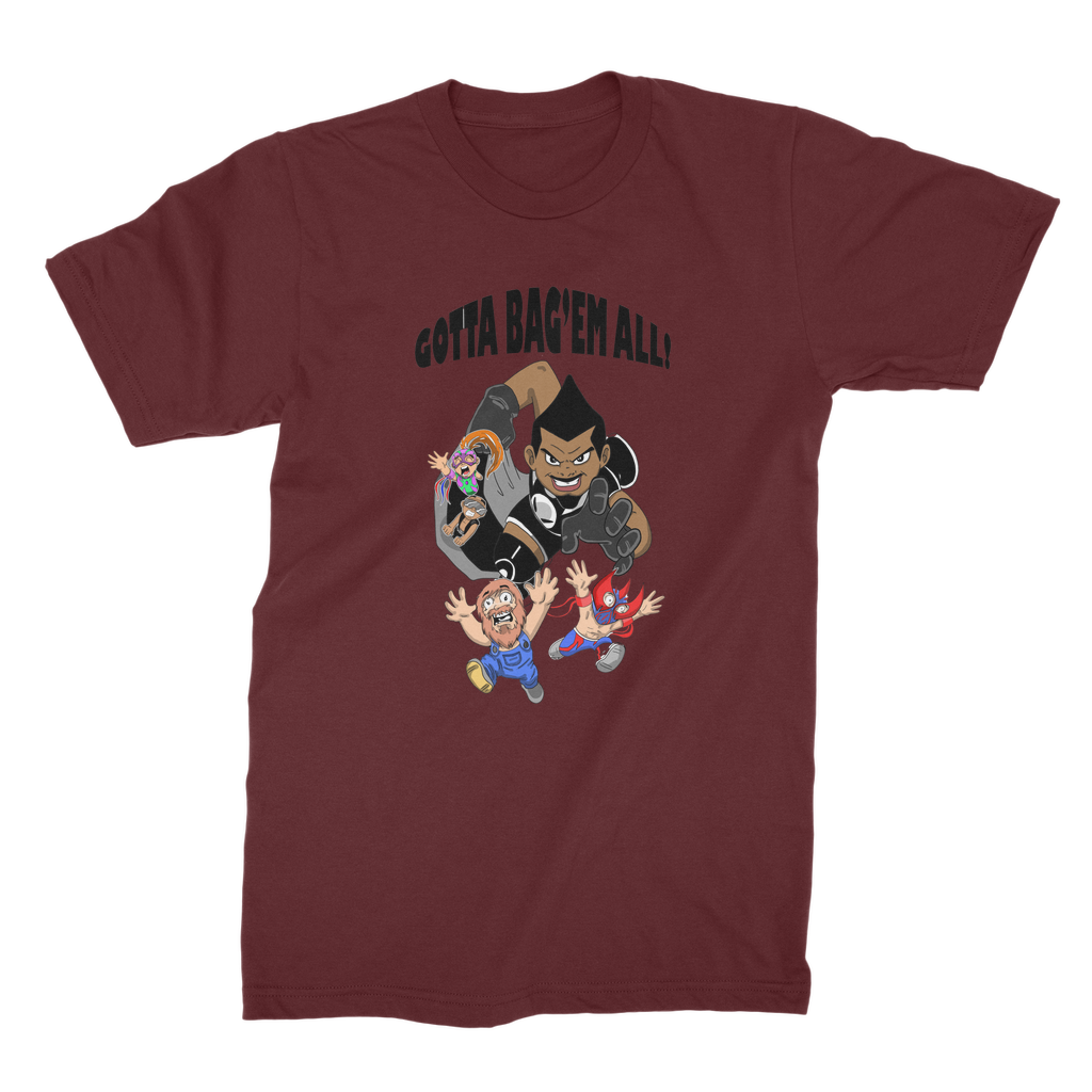 MR. Grim "Gotta Bag Em All" Premium Jersey Adult T-Shirt
