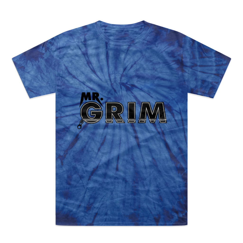 MR. Grim "Zipped Up" Tonal Spider Tie-Dye T-Shirt