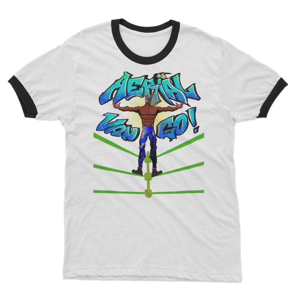"Art Redeemer" - Aerial Van Go (USA) Ringer Tee