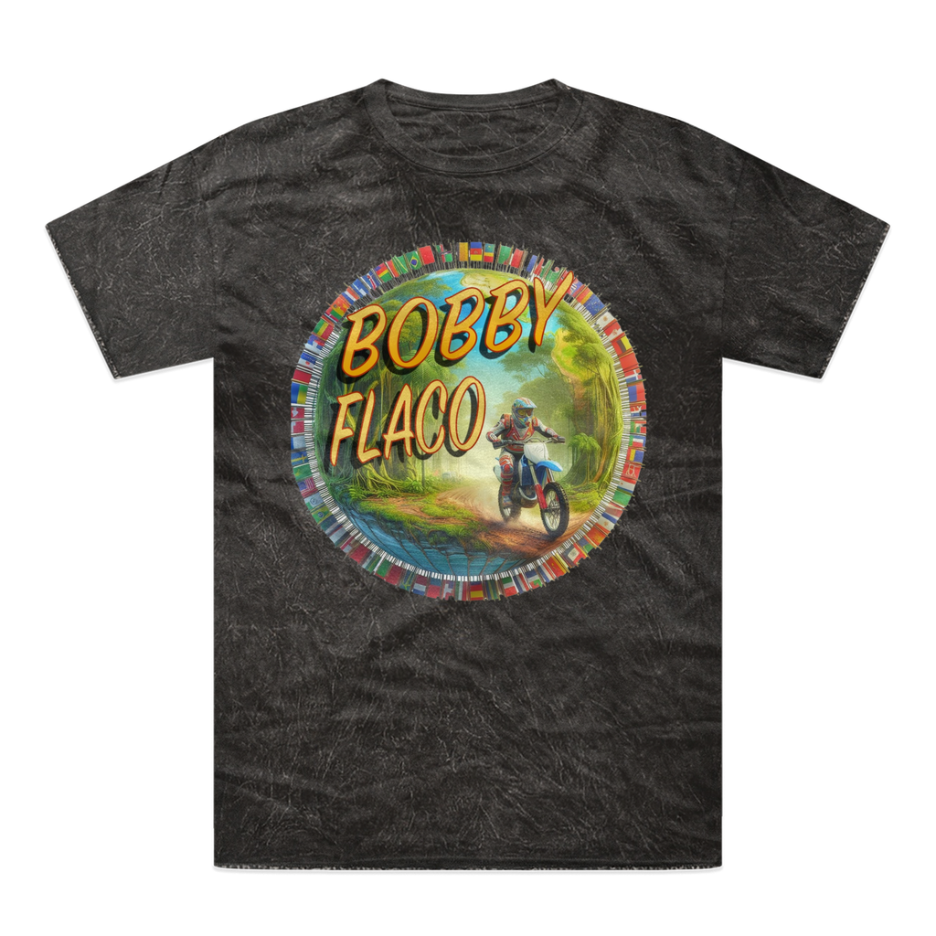 "Bike the World" Bobby Flaco - USaA Tie-Dye T-Shirt