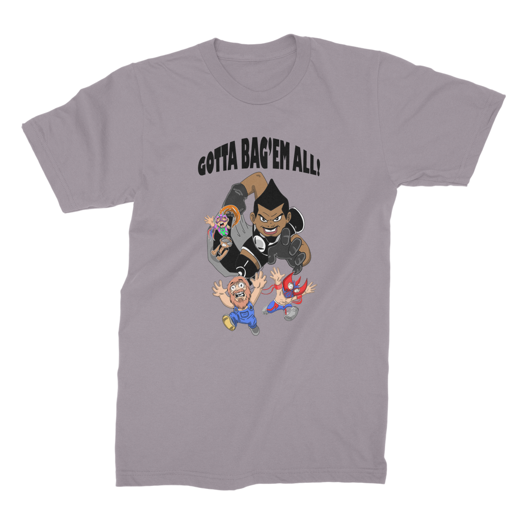 MR. Grim "Gotta Bag Em All" Premium Jersey Adult T-Shirt