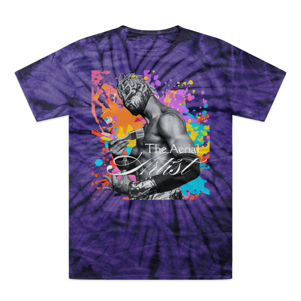 "THE Artist" - Aerial Van Go Tonal Spider Tie-Dye T-Shirt