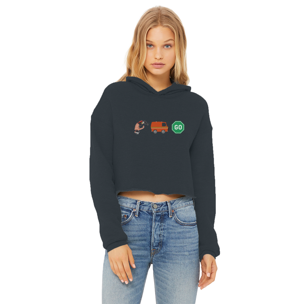 "You Can't Stop" Aerial Van Go - USA Women's Wear Crop Top Hoodie