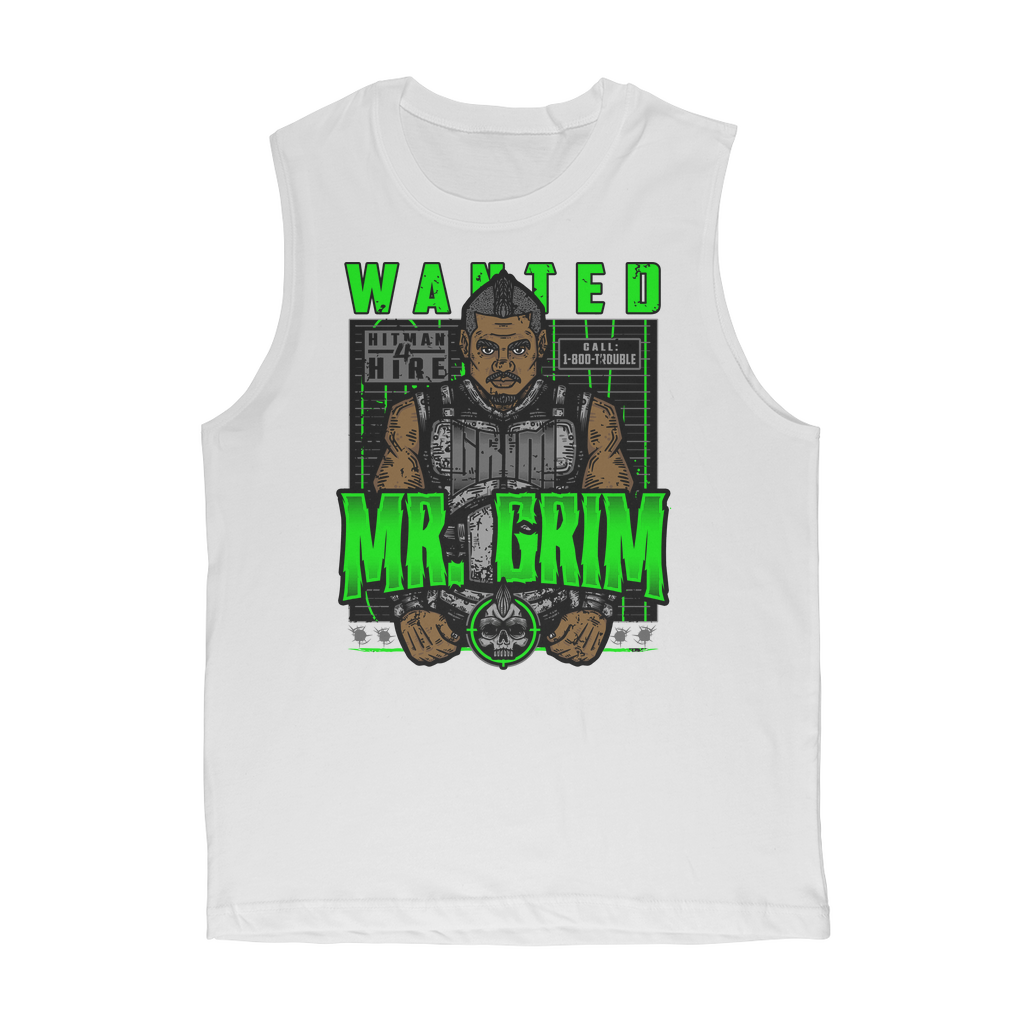 MR. Grim "Wanted" Premium Adult Muscle TankTop