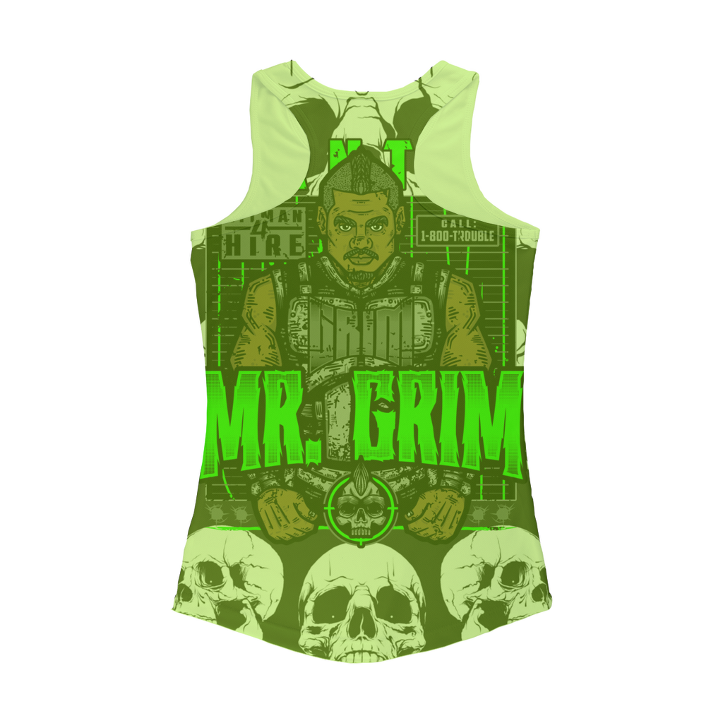 MR. Grim "Wanted" Women's Activewear Tank Top