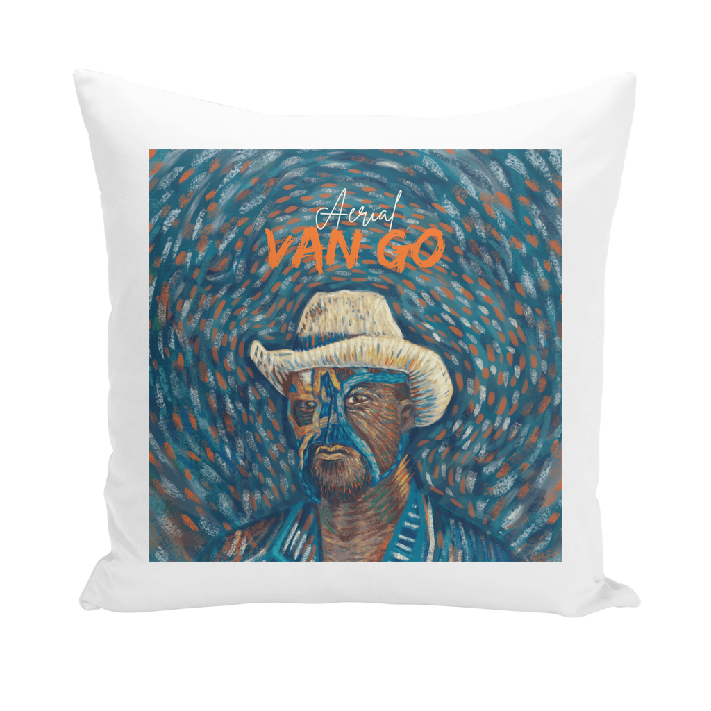 "Self Portrait" - Aerial Van Go (USA) Throw Pillow