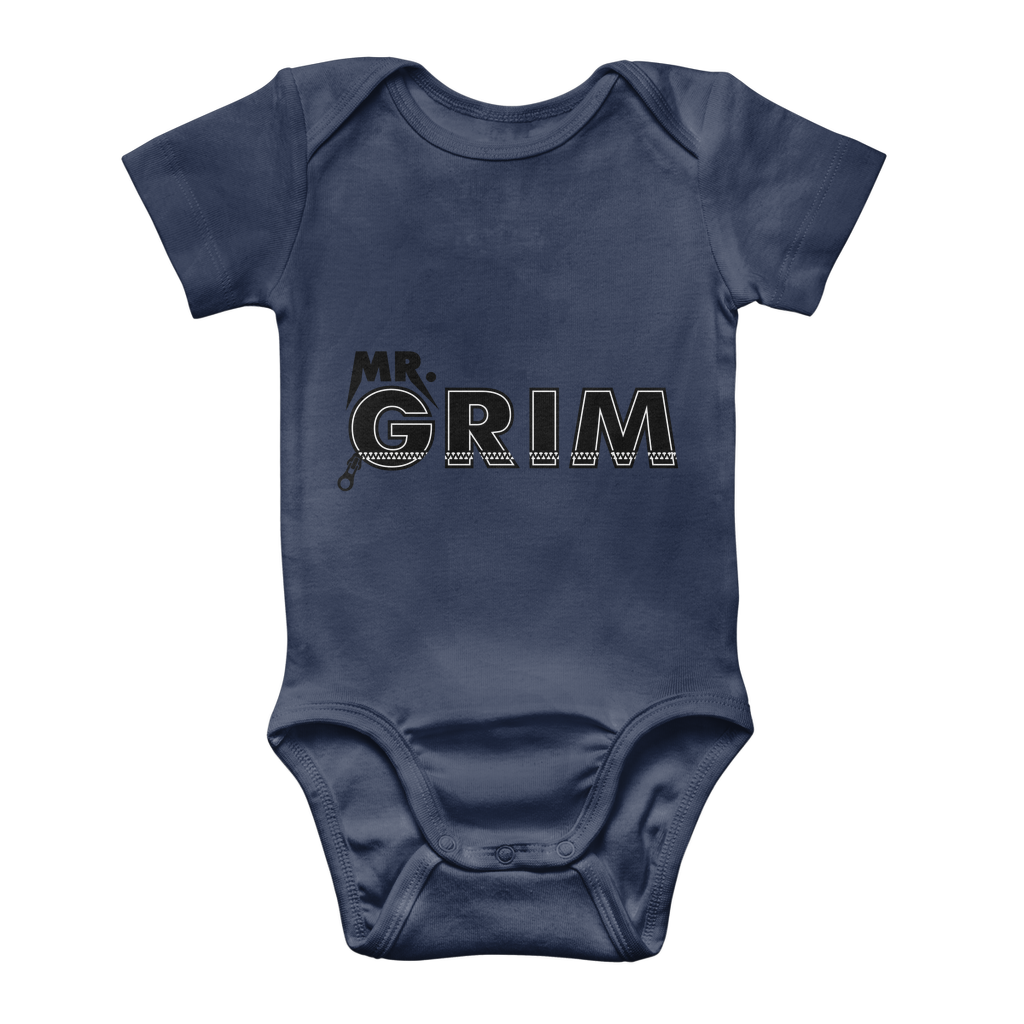 MR. Grim "Zipped Up" Baby Onesie