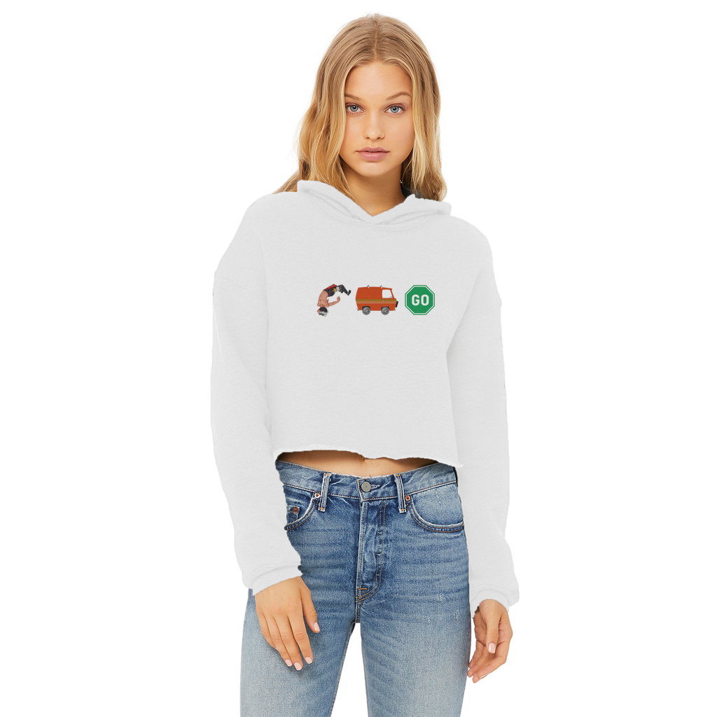"You Can't Stop" Aerial Van Go - USA Women's Wear Crop Top Hoodie
