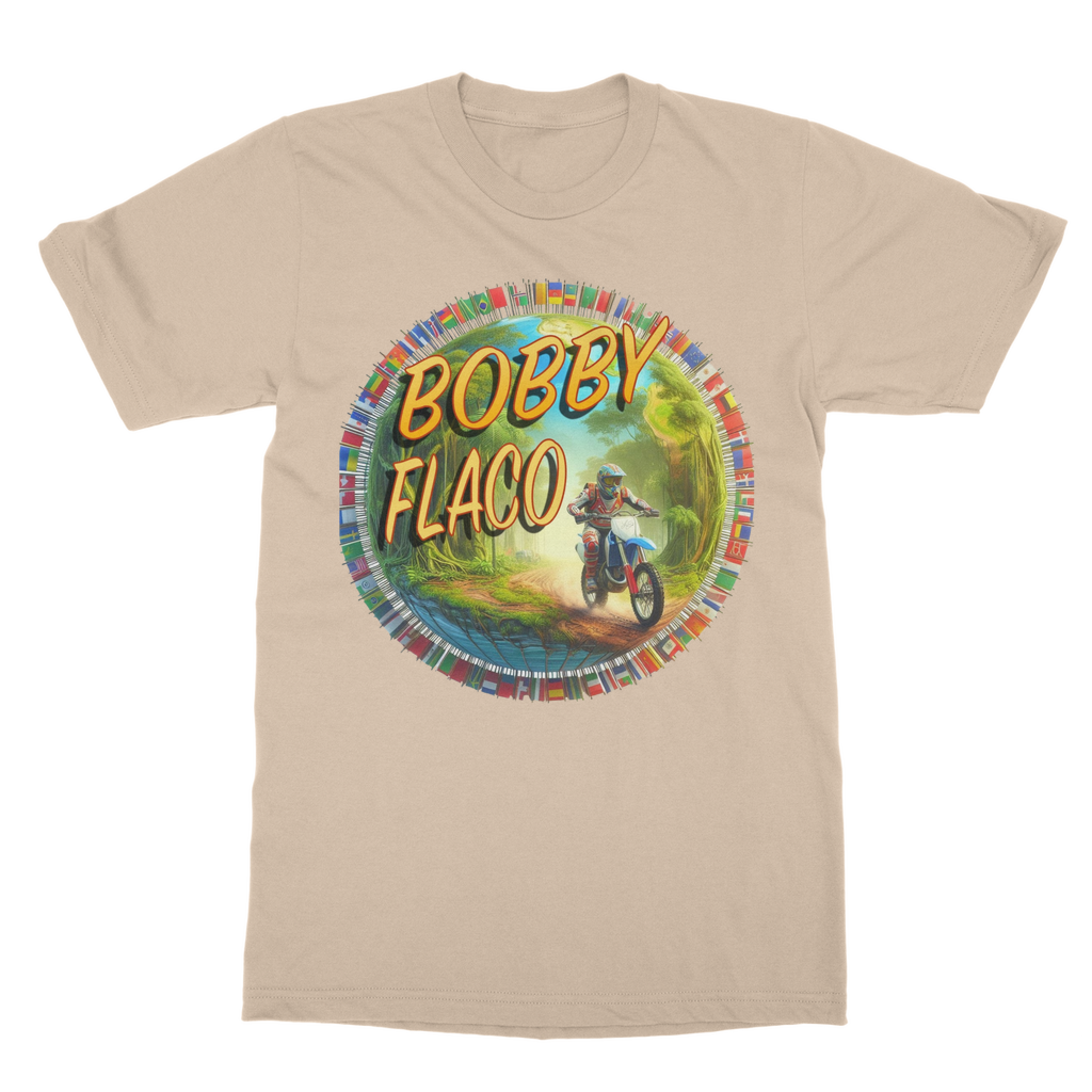 "Bike the World" Bobby Flaco - USaA Unisex Classic Tee