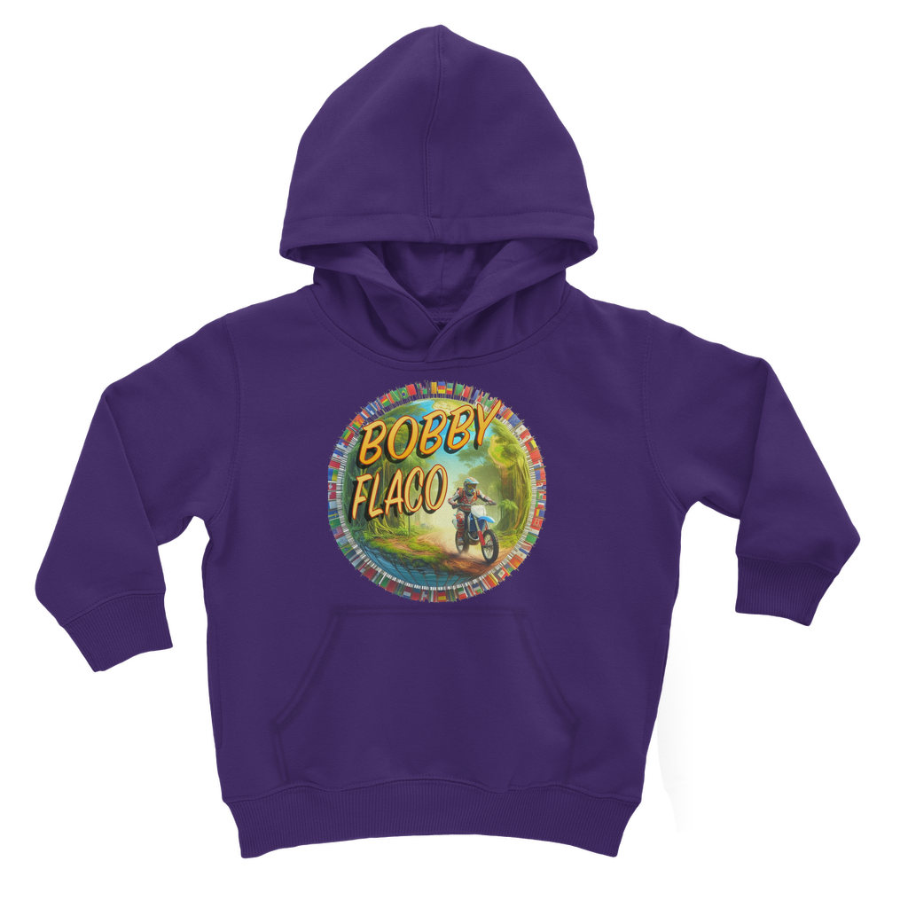 "Bike the World" Bobby Flaco - USaA Youthwear Hoodie