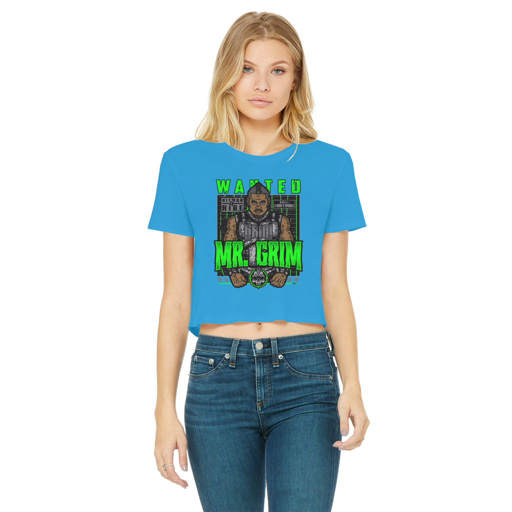 MR. Grim "Wanted" Women's Wear Crop Top