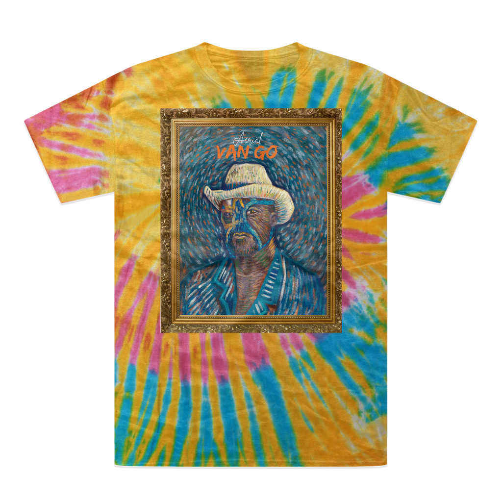"Self Portrait" - Aerial Van Go (USA) Tie-Dye T-Shirt