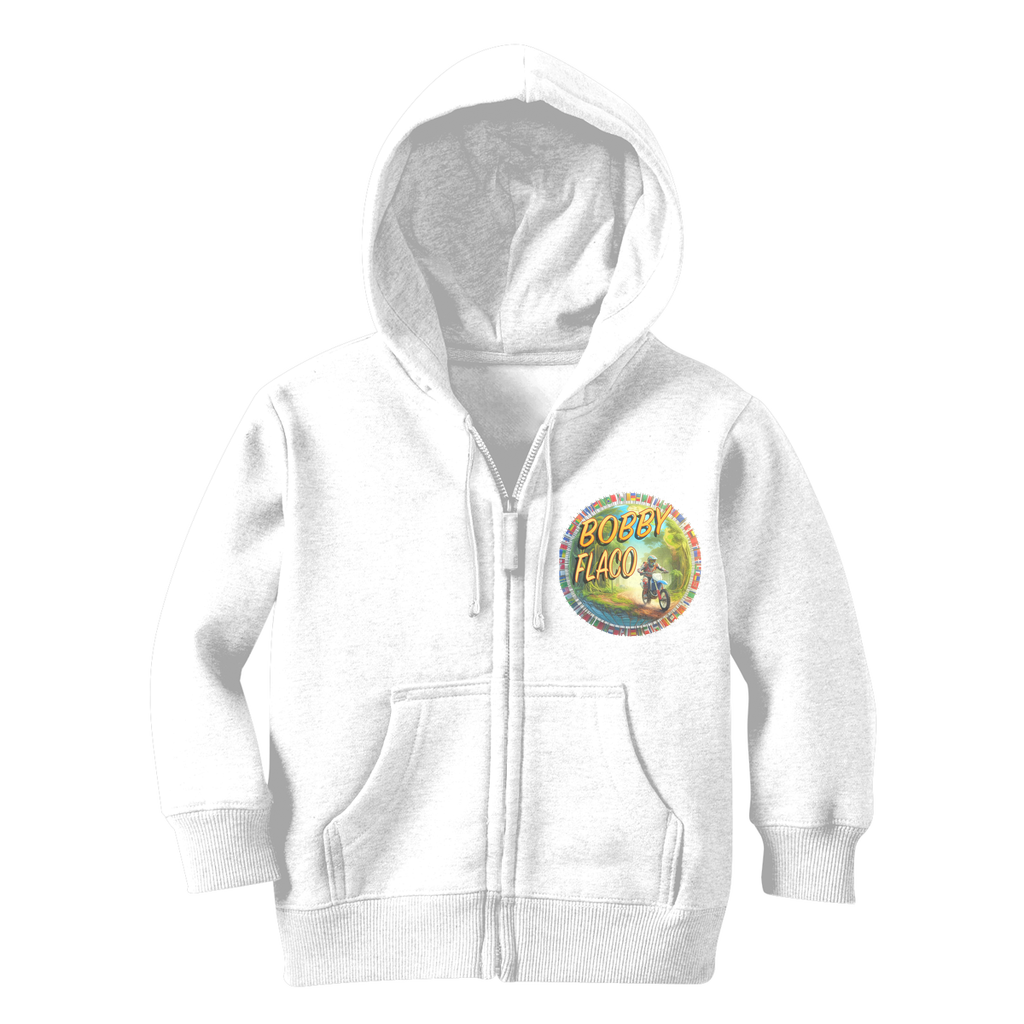 "Bike the World" Bobby Flaco - USaA Youthwear Zip Hoodie