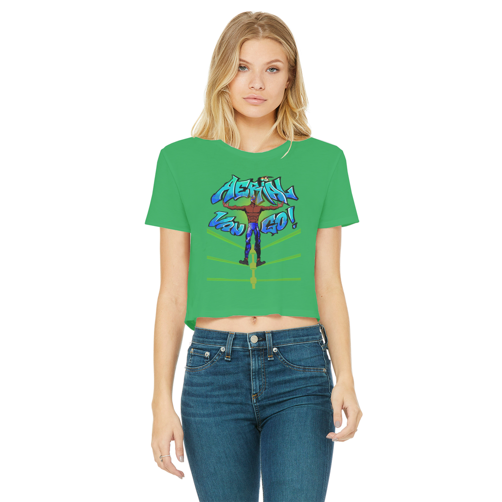 "Art Redeemer" - Aerial Van Go (USA) Women's Wear Crop Top