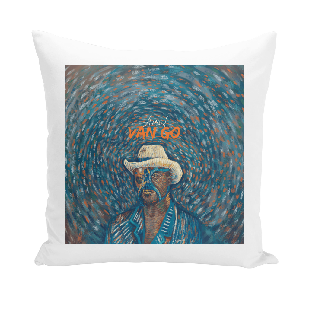 "Self Portrait" - Aerial Van Go (USA) Throw Pillow