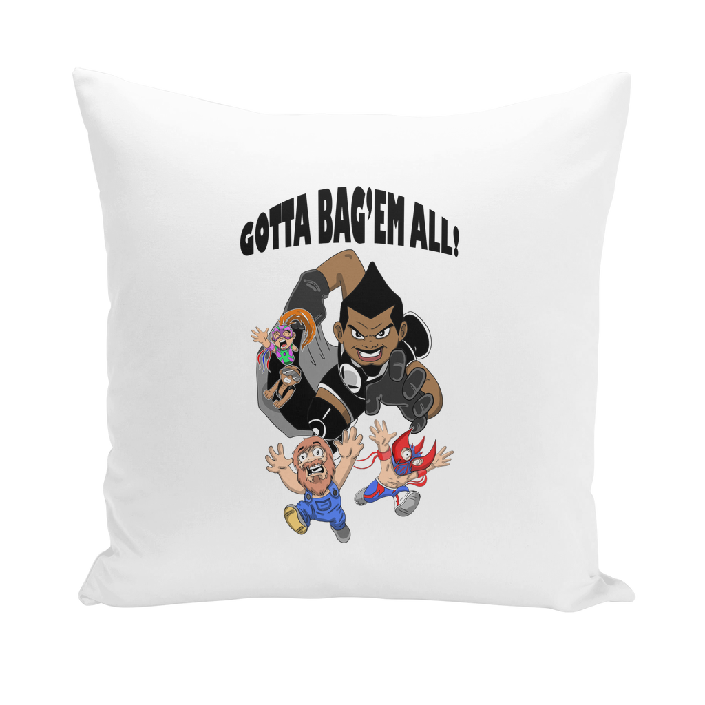MR. Grim "Gotta Bag Em All" Throw Pillow