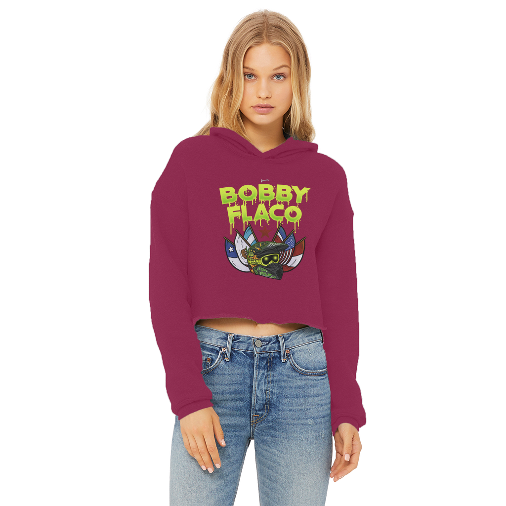 Bobby Flaco (USA) "World Tour" Women's Wear Crop Top Hoodie