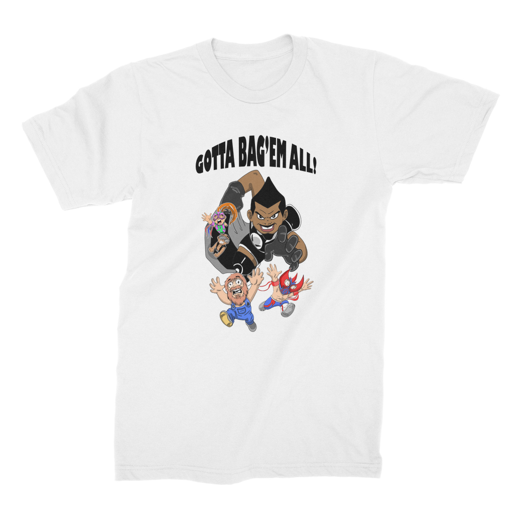 MR. Grim "Gotta Bag Em All" Premium Jersey Adult T-Shirt