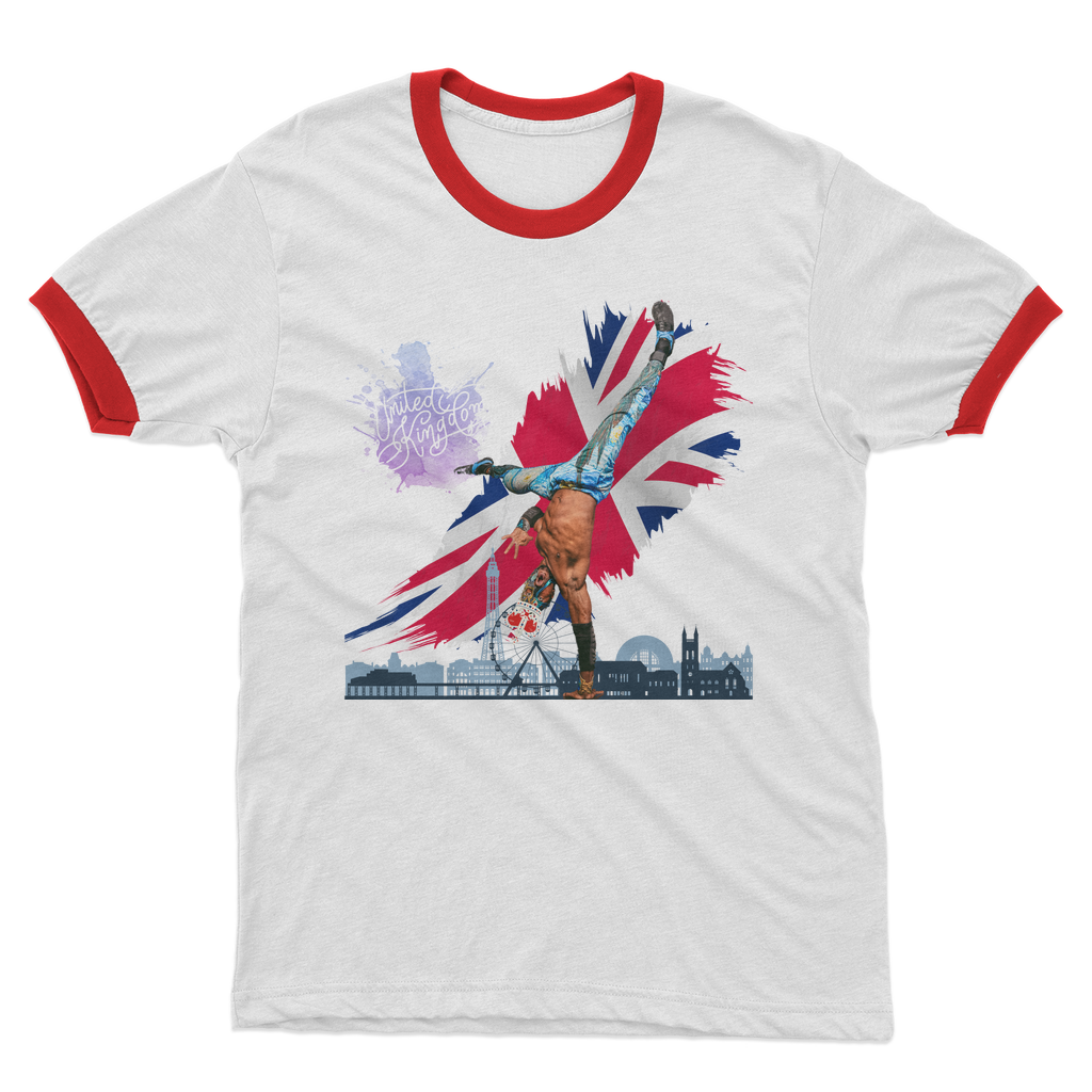 "Van Go to UK" - Aerial Van Go Ringer Tee