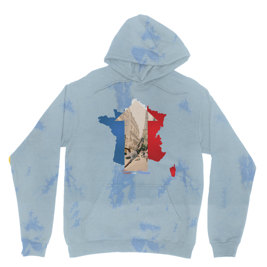 Tour de France Tie Dye Hoodie
