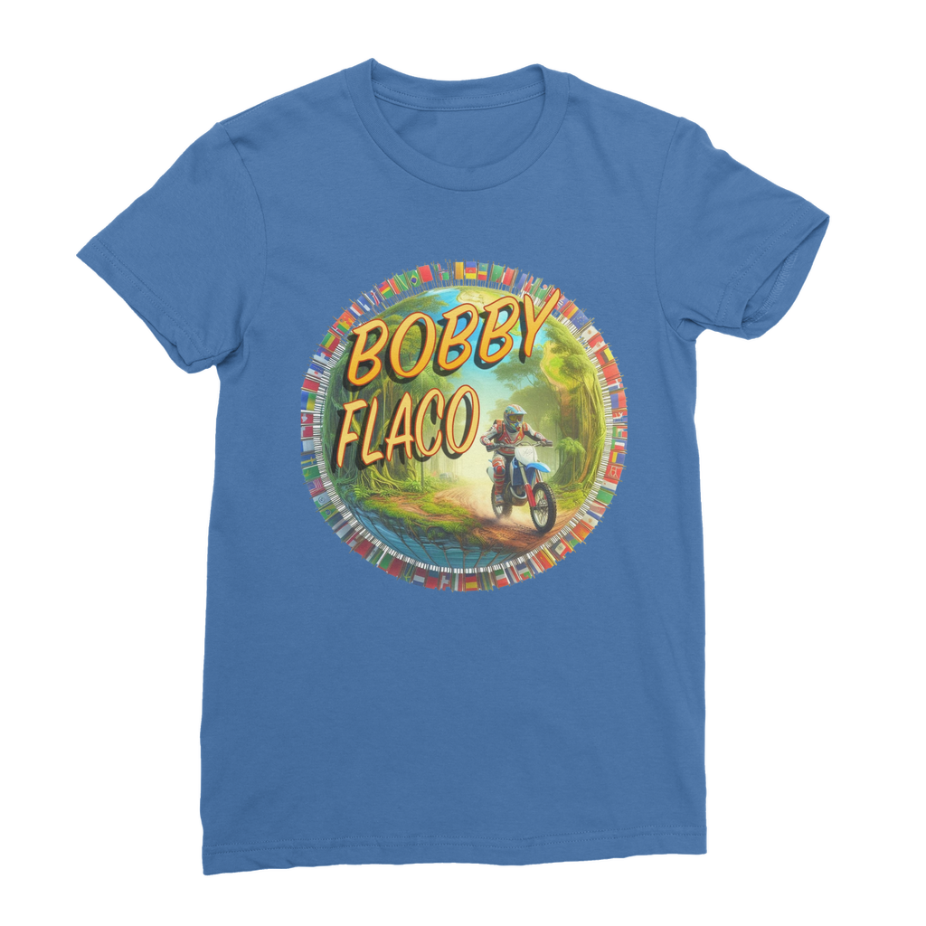 "Bike the World" Bobby Flaco - USaA Women's Wear T-Shirt