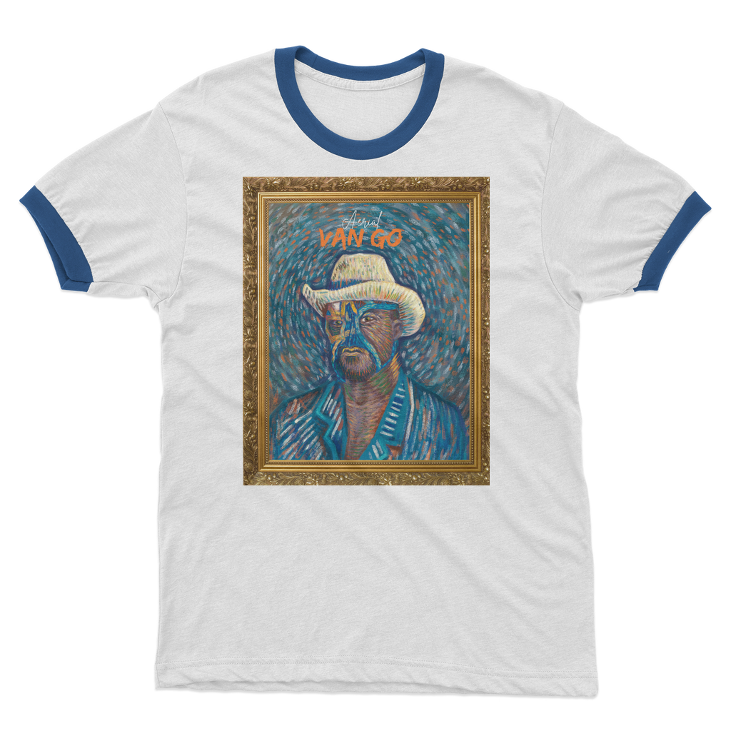 "Self Portrait" - Aerial Van Go (USA) Ringer Tee