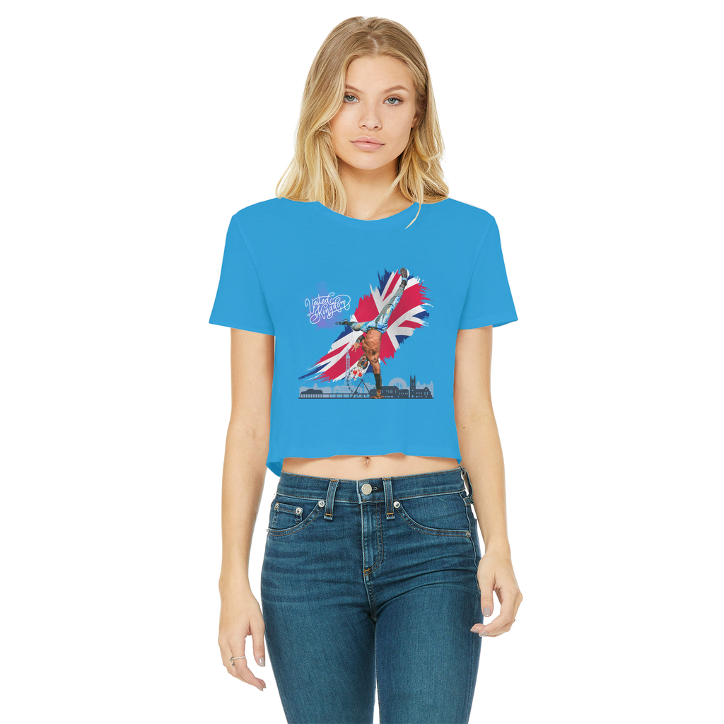 "Van Go to UK" - Aerial Van Go Women's Wear Crop Top