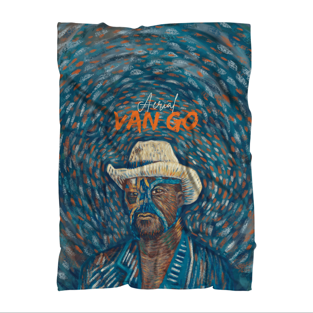 "Self Portrait" - Aerial Van Go (USA) Throw Blanket
