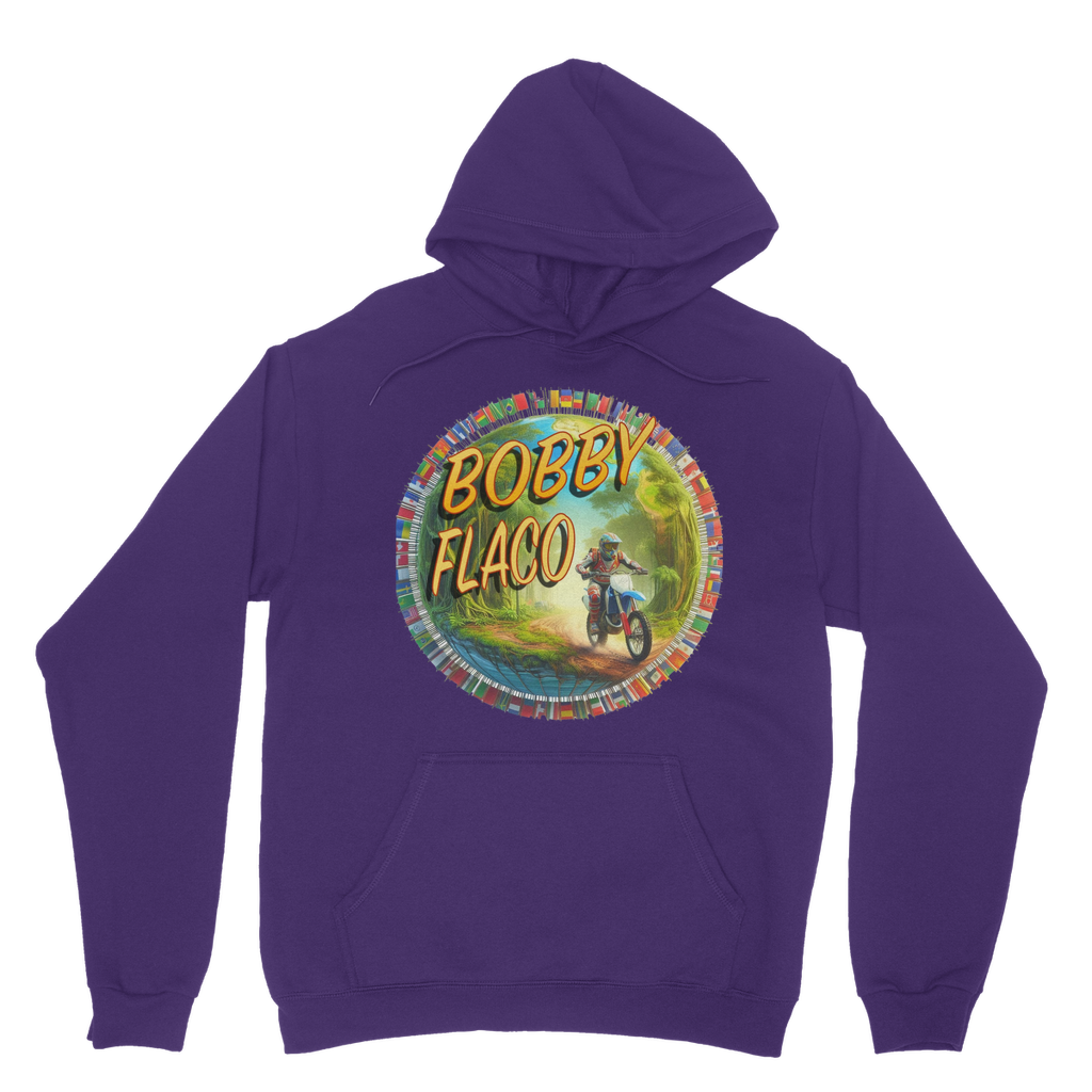 "Bike the World" Bobby Flaco - USaA Pullover Hoodie